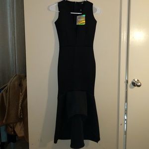 Missguided scuba fishtail dress